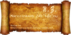 Marczinkech Zétény névjegykártya